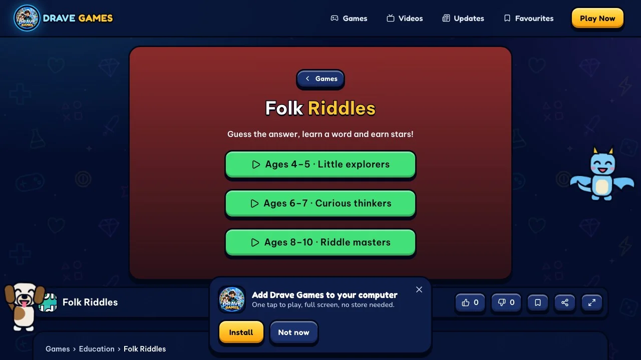 Folk Riddles at the start