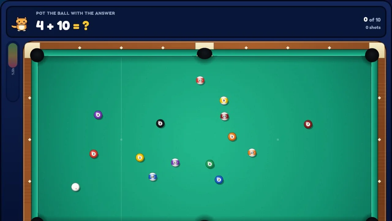 Math Pool at the start