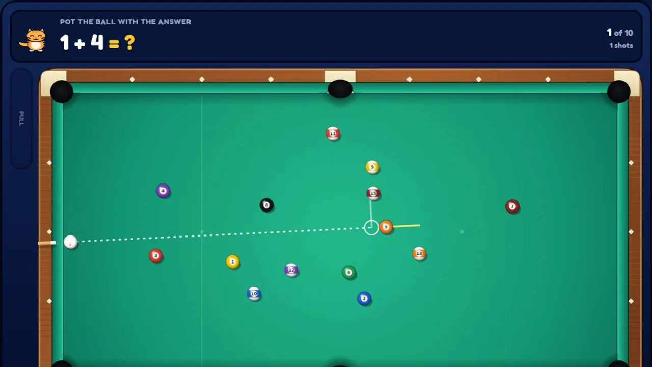 Math Pool during play