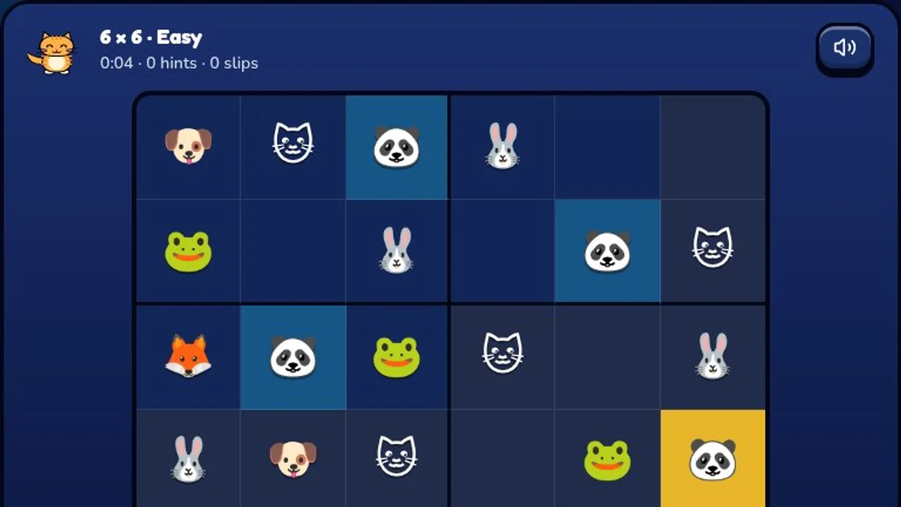 Sudoku Pals during play