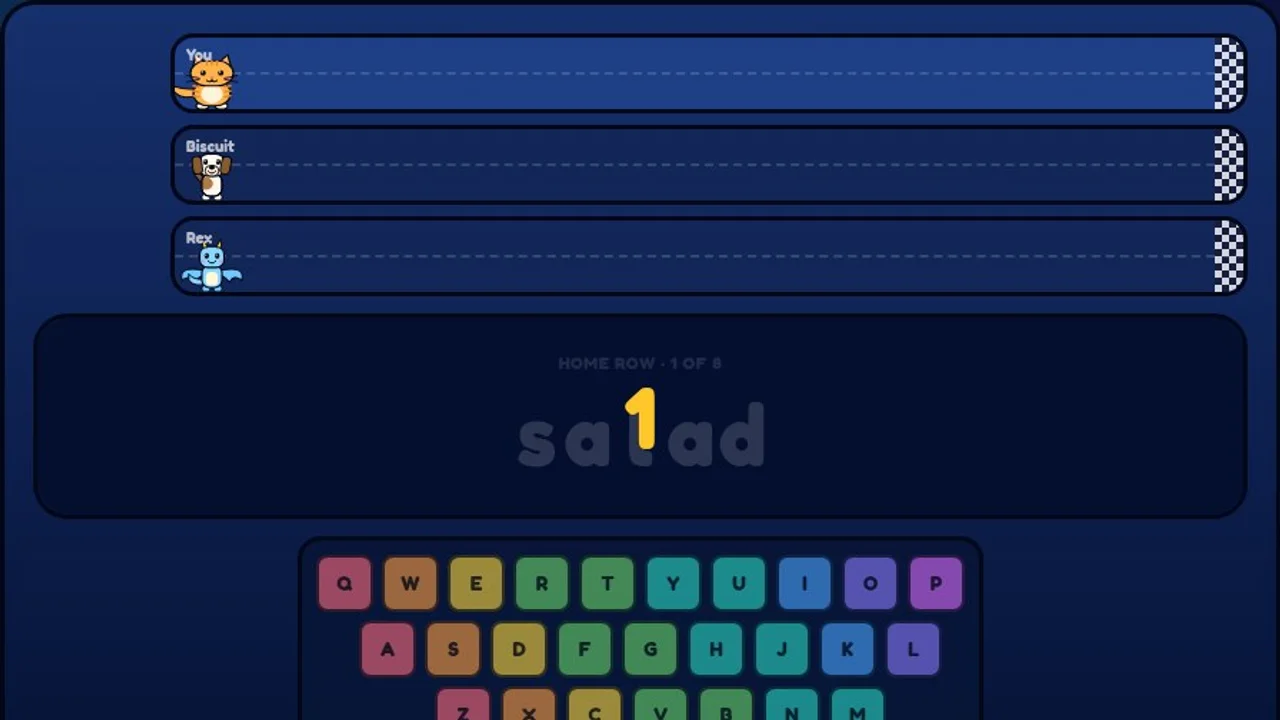 Typing Pals at the start